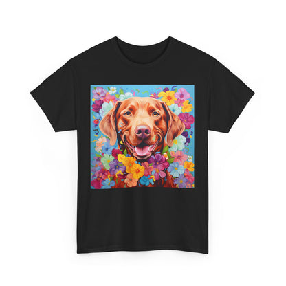 Floral Dog Shirt, Floral Dog Tee, Flower Dog Shirt, Animal Lover Tee, Dog Lover Gift Tee, Cute Dog, Floral Dog Birthday Shirt, Floral Dog