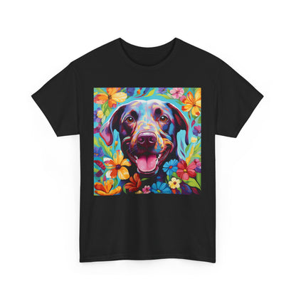 Floral Dog Shirt, Floral Dog Tee, Flower Dog Shirt, Animal Lover Tee, Dog Lover Gift Tee, Cute Dog, Floral Dog Birthday Shirt, Floral Dog