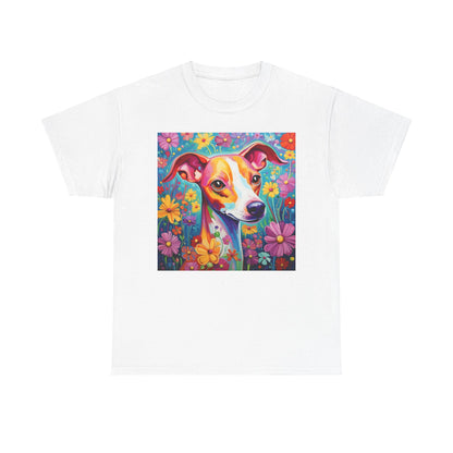Floral Dog Shirt, Floral Dog Tee, Flower Dog Shirt, Animal Lover Tee, Dog Lover Gift Tee, Cute Dog, Floral Dog Birthday Shirt, Floral Dog