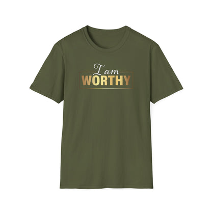 I Am Worthy,Inspirational Gift, Inspirational T-Shirt Gift, Trust in Yourself T-Shirt, Inspire T-shirt, Motivational T-Shirts, Inspirational T-Shirt Gift, Inspire, Dream Create Share T-Shirt Gift, Tee Gift, Good Mood