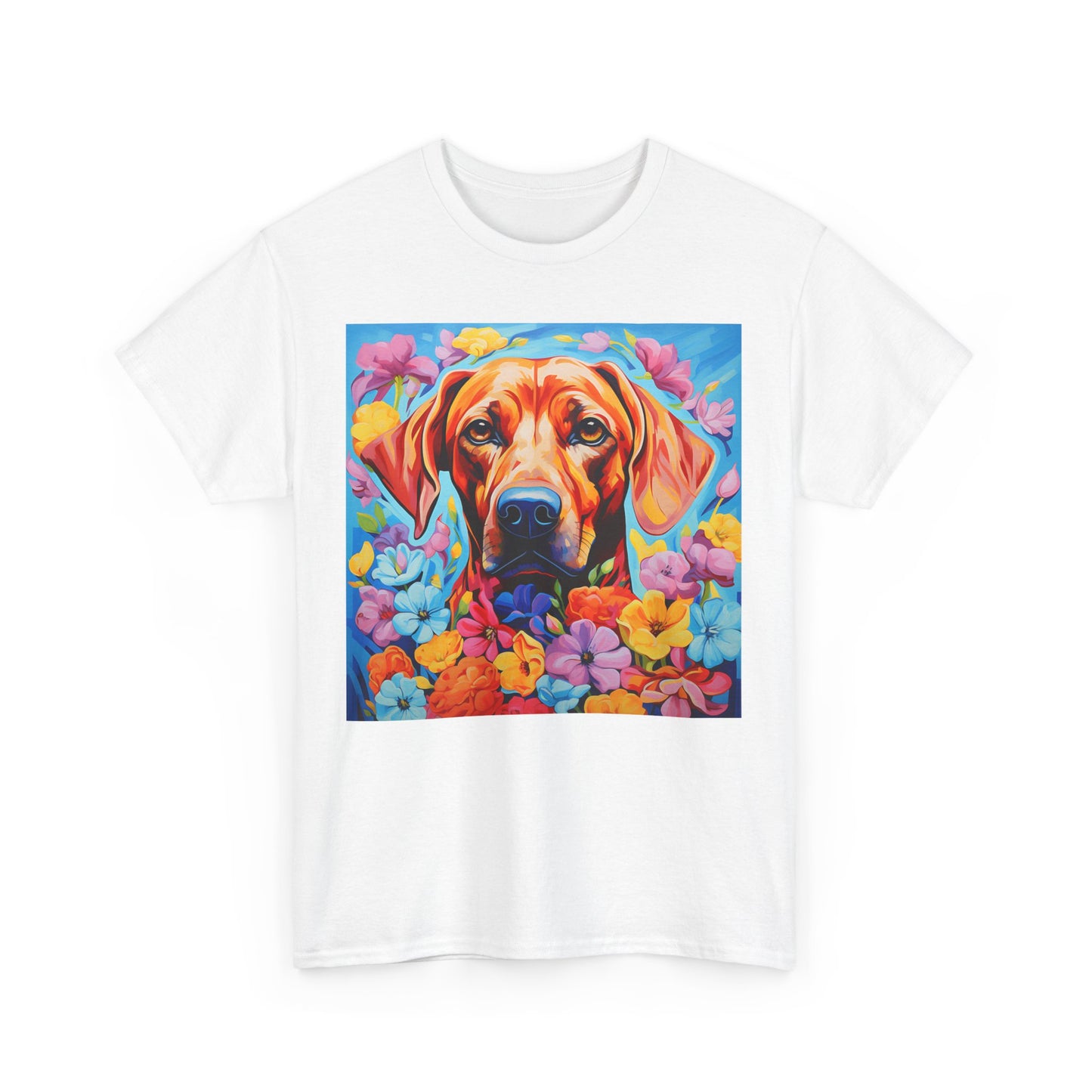 Floral Dog Shirt, Floral Dog Tee, Flower Dog Shirt, Animal Lover Tee, Dog Lover Gift Tee, Cute Dog, Floral Dog Birthday Shirt, Floral Dog