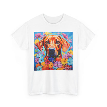 Floral Dog Shirt, Floral Dog Tee, Flower Dog Shirt, Animal Lover Tee, Dog Lover Gift Tee, Cute Dog, Floral Dog Birthday Shirt, Floral Dog
