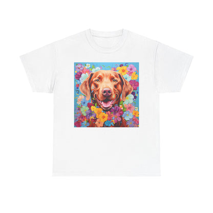 Floral Dog Shirt, Floral Dog Tee, Flower Dog Shirt, Animal Lover Tee, Dog Lover Gift Tee, Cute Dog, Floral Dog Birthday Shirt, Floral Dog