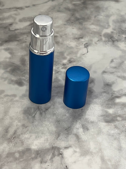 Portable Blue Refillable Perfume Atomizer Free Personalized