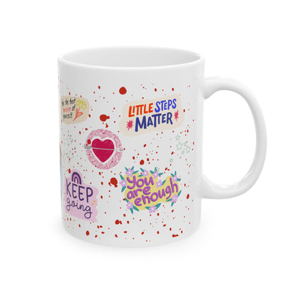 Daily Affirmation Coffee Mug, Positive Affirmations and Inspirational Quotes, Mom Mug Gift, Self Care Mug