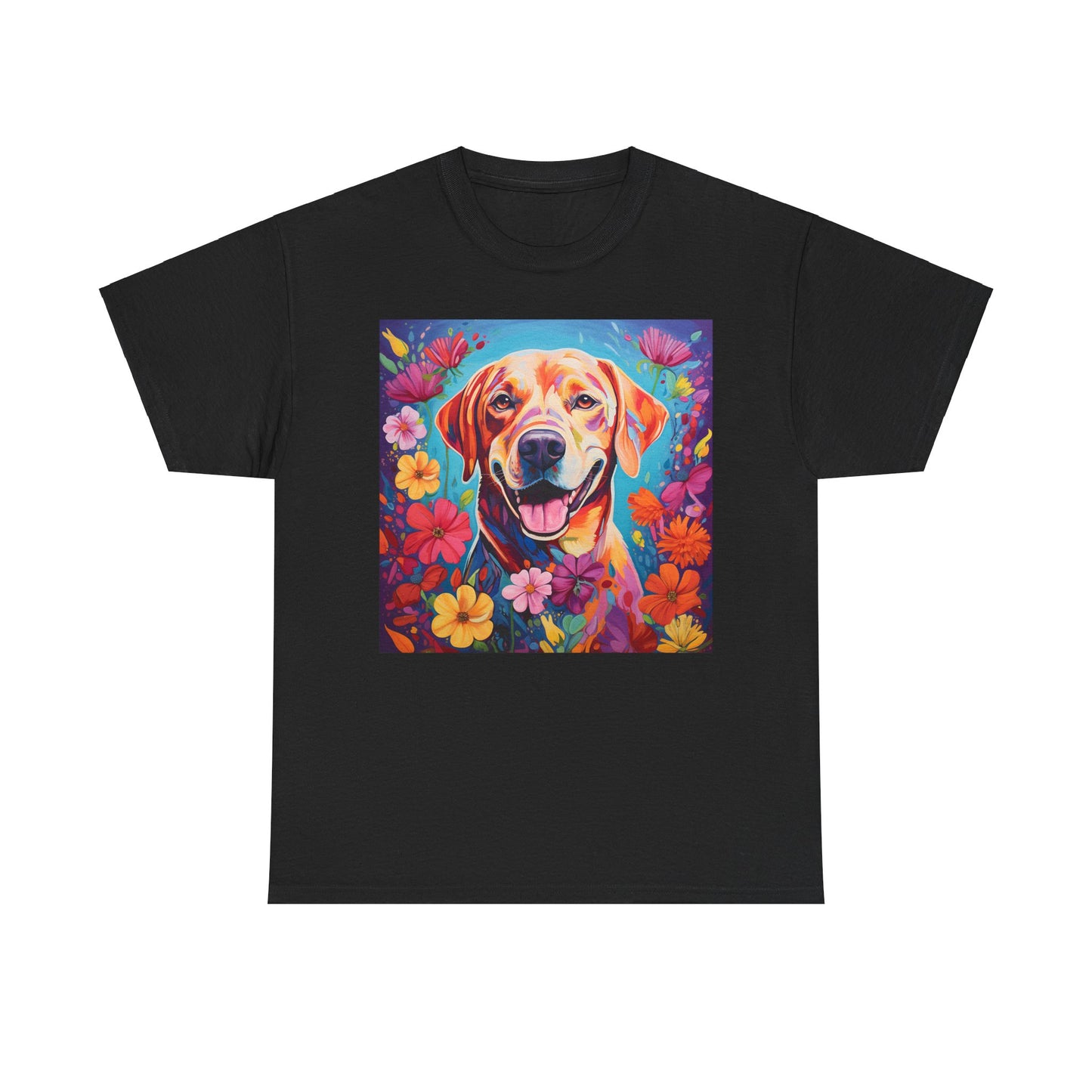Floral Dog Shirt, Floral Dog Tee, Flower Dog Shirt, Animal Lover Tee, Dog Lover Gift Tee, Cute Dog, Floral Dog Birthday Shirt, Floral Dog