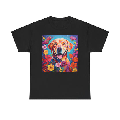 Floral Dog Shirt, Floral Dog Tee, Flower Dog Shirt, Animal Lover Tee, Dog Lover Gift Tee, Cute Dog, Floral Dog Birthday Shirt, Floral Dog