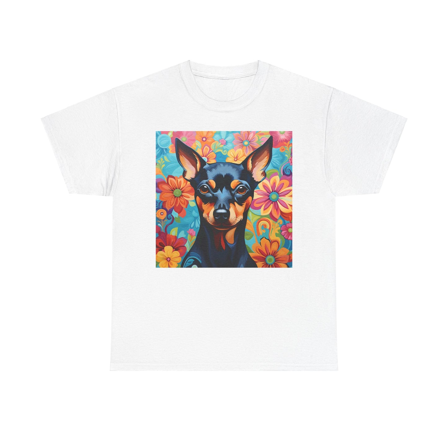 Floral Dog Shirt, Floral Dog Tee, Flower Dog Shirt, Animal Lover Tee, Dog Lover Gift Tee, Cute Dog, Floral Dog Birthday Shirt, Floral Dog