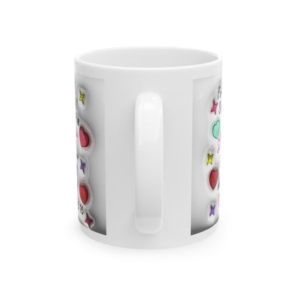 Heart Valentine's Mug, Heart Mug, Valentine's Day Mug, Heart Mug, Valentine's Mug, Love Mug, Valentine's Day