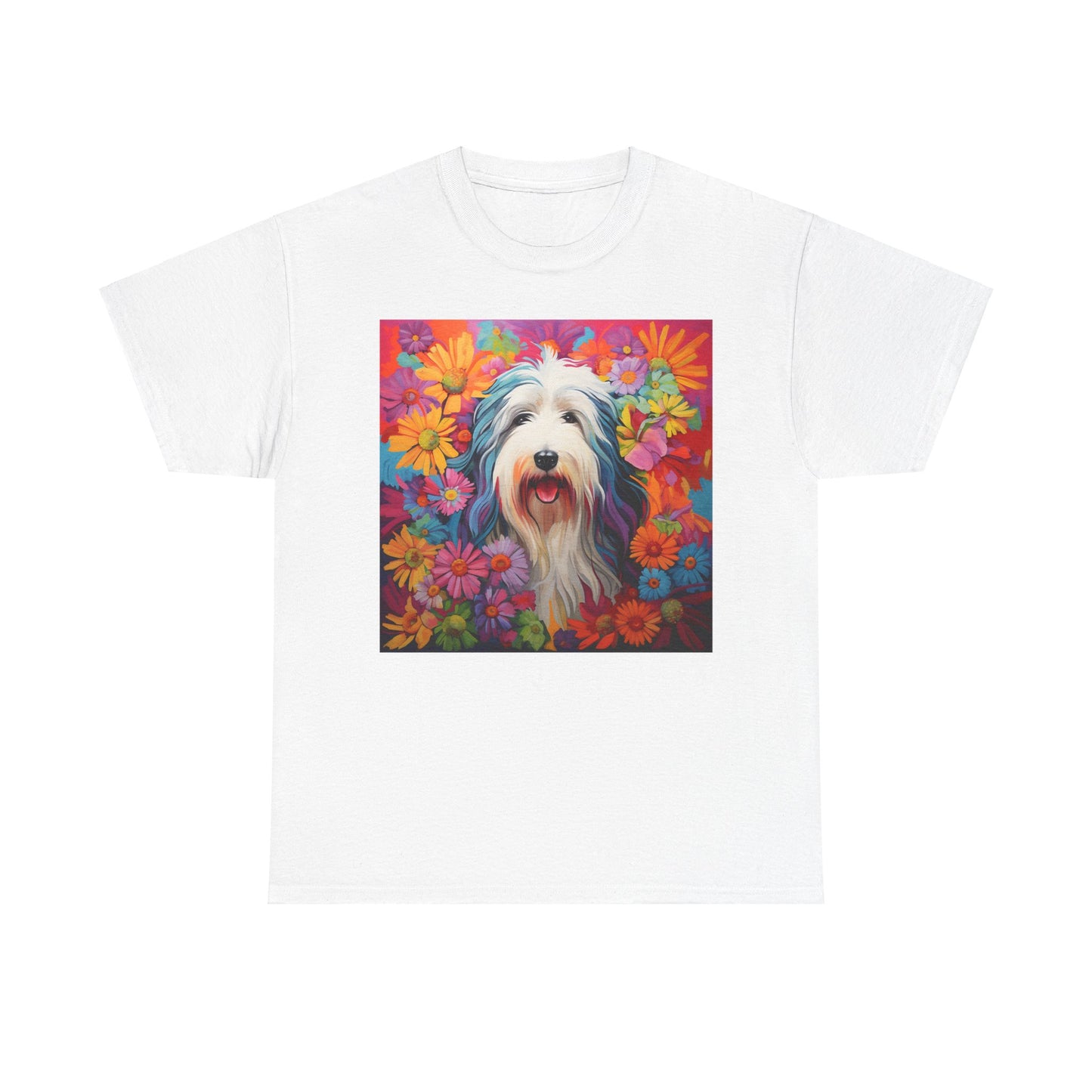 Floral Dog Shirt, Floral Dog Tee, Flower Dog Shirt, Animal Lover Tee, Dog Lover Gift Tee, Cute Dog, Floral Dog Birthday Shirt, Floral Dog