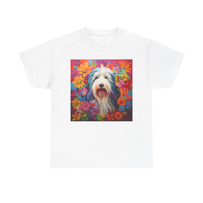 Floral Dog Shirt, Floral Dog Tee, Flower Dog Shirt, Animal Lover Tee, Dog Lover Gift Tee, Cute Dog, Floral Dog Birthday Shirt, Floral Dog