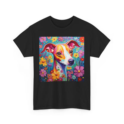 Floral Dog Shirt, Floral Dog Tee, Flower Dog Shirt, Animal Lover Tee, Dog Lover Gift Tee, Cute Dog, Floral Dog Birthday Shirt, Floral Dog