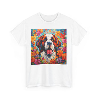 Floral Dog Shirt, Floral Dog Tee, Flower Dog Shirt, Animal Lover Tee, Dog Lover Gift Tee, Cute Dog, Floral Dog Birthday Shirt, Floral Dog