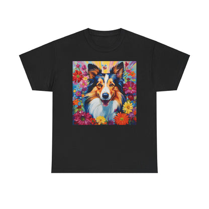 Floral Dog Lovers Shirt With Dog Paw, Dog Paw Gift, Dog Lover T-Shirt, Dog Mom Gifts for Dog Mom Lover, Cat Mom Gift, Dog Tee