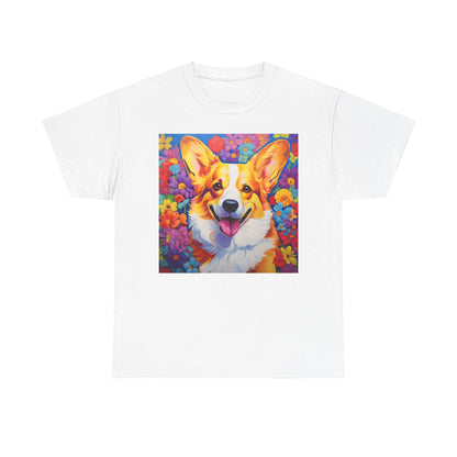 Floral Dog Shirt, Floral Dog Tee, Flower Dog Shirt, Animal Lover Tee, Dog Lover Gift Tee, Cute Dog, Floral Dog Birthday Shirt, Floral Dog