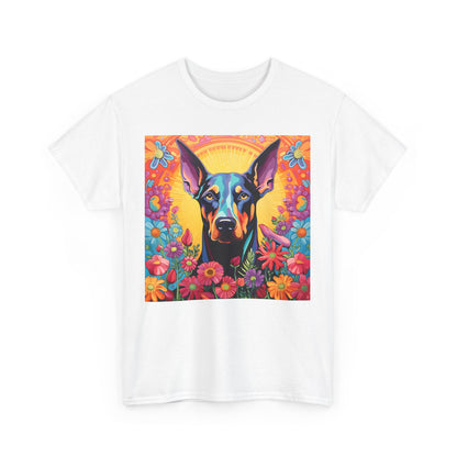 Floral Dog Shirt, Floral Dog Tee, Flower Dog Shirt, Animal Lover Tee, Dog Lover Gift Tee, Cute Dog, Floral Dog Birthday Shirt, Floral Dog
