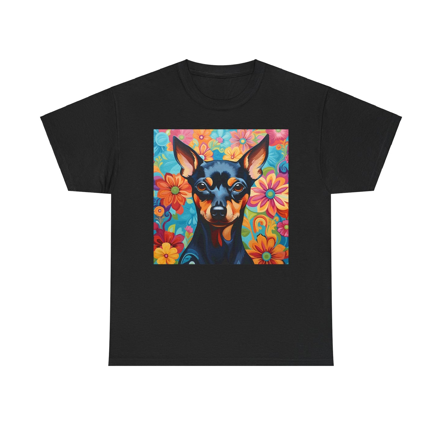 Floral Dog Shirt, Floral Dog Tee, Flower Dog Shirt, Animal Lover Tee, Dog Lover Gift Tee, Cute Dog, Floral Dog Birthday Shirt, Floral Dog