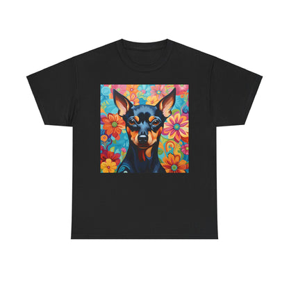 Floral Dog Shirt, Floral Dog Tee, Flower Dog Shirt, Animal Lover Tee, Dog Lover Gift Tee, Cute Dog, Floral Dog Birthday Shirt, Floral Dog