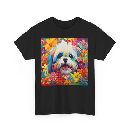 Floral Dog Lovers Shirt With Dog Paw, Dog Paw Gift, Dog Lover T-Shirt, Dog Mom Gifts for Dog Mom Lover, Cat Mom Gift, Dog Tee
