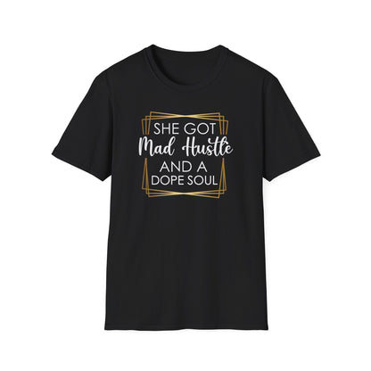 She Got Mad Hustle And A Dope Soul, Millionaire Mindset: Success Shirt, Money Mindset Shirt, Small Business Shirt, Entrepreneur Shirt, Success Mindset Shirt, Money Shirt, Boss Babe Shirt, Success Shirt, Addicted To Success T-Shirt