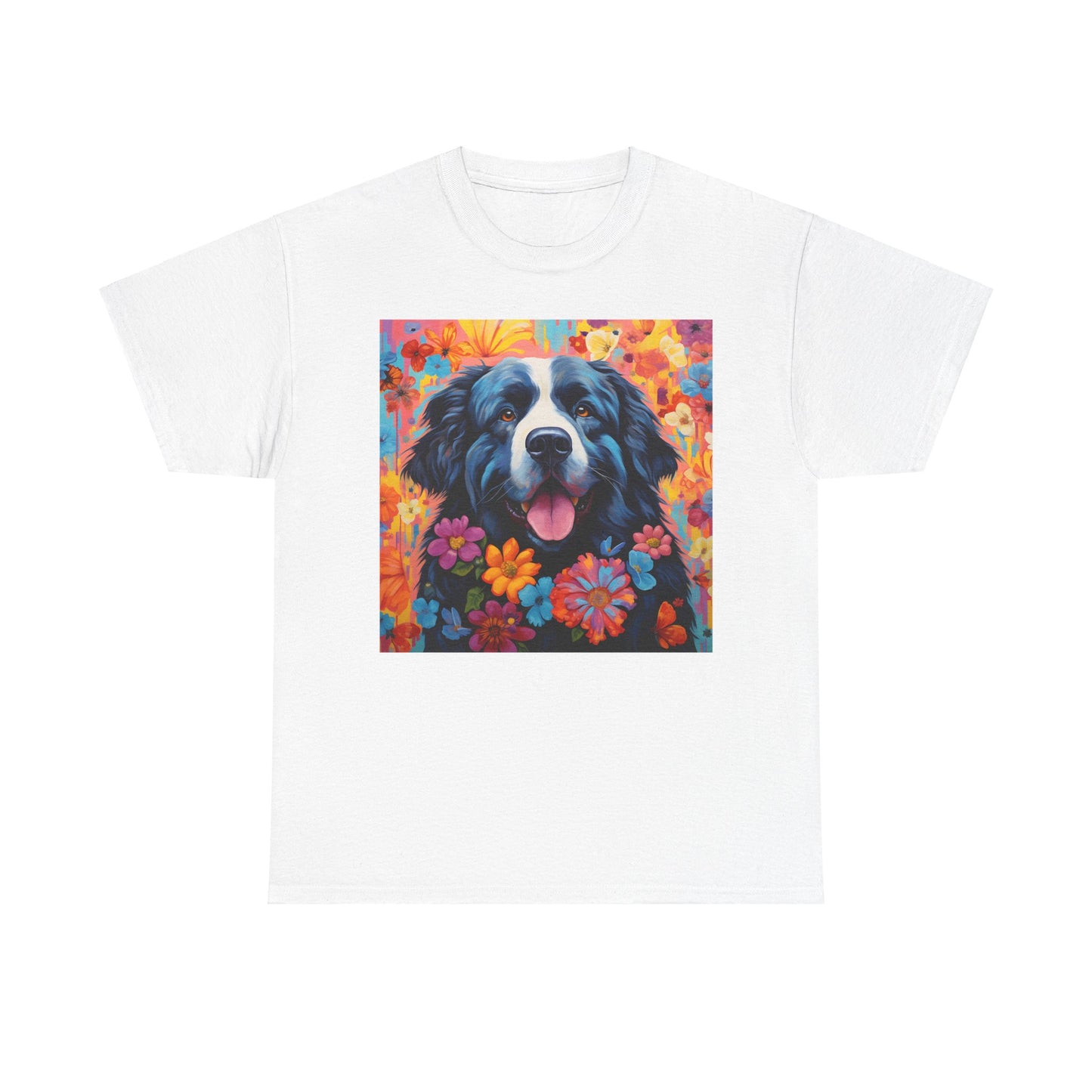 Floral Dog Shirt, Floral Dog Tee, Flower Dog Shirt, Animal Lover Tee, Dog Lover Gift Tee, Cute Dog, Floral Dog Birthday Shirt, Floral Dog