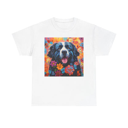 Floral Dog Shirt, Floral Dog Tee, Flower Dog Shirt, Animal Lover Tee, Dog Lover Gift Tee, Cute Dog, Floral Dog Birthday Shirt, Floral Dog
