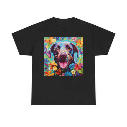 Floral Dog Shirt, Floral Dog Tee, Flower Dog Shirt, Animal Lover Tee, Dog Lover Gift Tee, Cute Dog, Floral Dog Birthday Shirt, Floral Dog