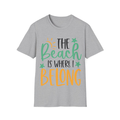 The Beach Is Where I Belong Shirt, Beach Lovers Shirt, Happy Holiday Tee, Summer Shirt, Funny Holiday Shirt, Cruise Vacation Tee
