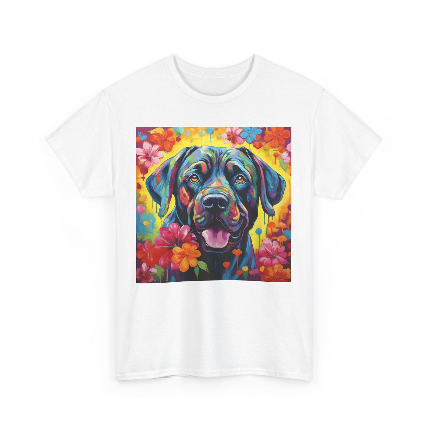 Floral Dog Shirt, Floral Dog Tee, Flower Dog Shirt, Animal Lover Tee, Dog Lover Gift Tee, Cute Dog, Floral Dog Birthday Shirt, Floral Dog