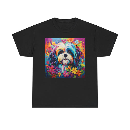 Floral Dog Lovers Shirt With Dog Paw, Dog Paw Gift, Dog Lover T-Shirt, Dog Mom Gifts for Dog Mom Lover, Cat Mom Gift, Dog Tee