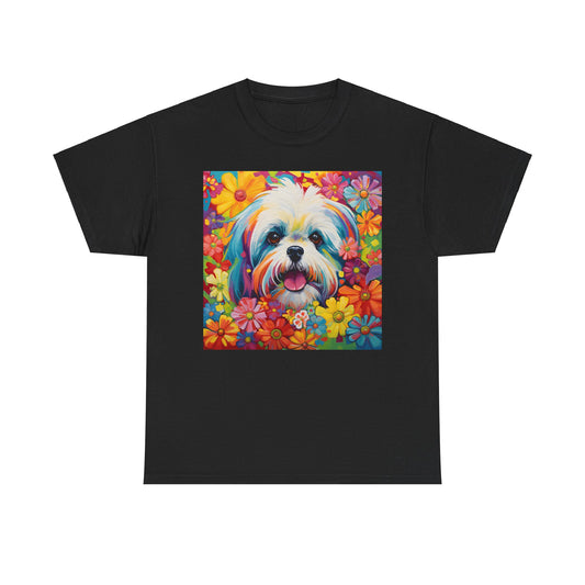 Floral Dog Lovers Shirt With Dog Paw, Dog Paw Gift, Dog Lover T-Shirt, Dog Mom Gifts for Dog Mom Lover, Cat Mom Gift, Dog Tee