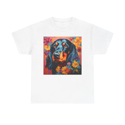 Floral Dog Shirt, Floral Dog Tee, Flower Dog Shirt, Animal Lover Tee, Dog Lover Gift Tee, Cute Dog, Floral Dog Birthday Shirt, Floral Dog