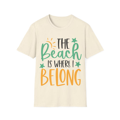 The Beach Is Where I Belong Shirt, Beach Lovers Shirt, Happy Holiday Tee, Summer Shirt, Funny Holiday Shirt, Cruise Vacation Tee