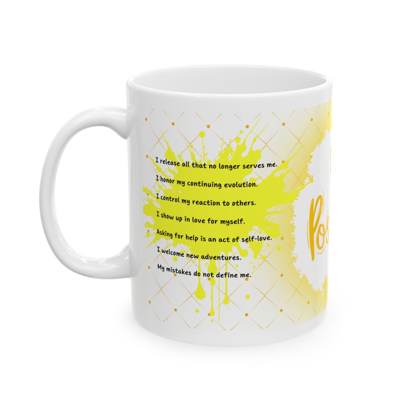 Daily Affirmation Coffee Mug, Positive Affirmations and Inspirational Quotes, Mom Mug Gift, Self Care Mug