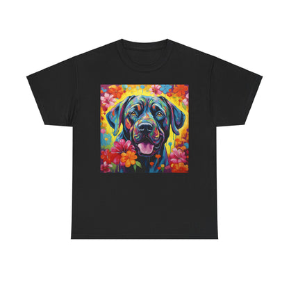Floral Dog Shirt, Floral Dog Tee, Flower Dog Shirt, Animal Lover Tee, Dog Lover Gift Tee, Cute Dog, Floral Dog Birthday Shirt, Floral Dog