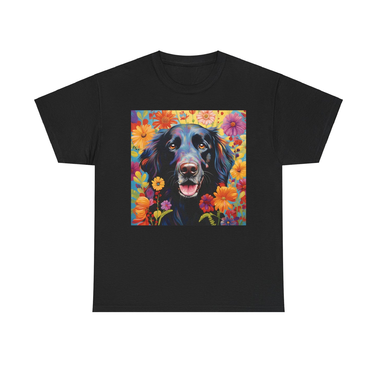 Floral Dog Shirt, Floral Dog Tee, Flower Dog Shirt, Animal Lover Tee, Dog Lover Gift Tee, Cute Dog, Floral Dog Birthday Shirt, Floral Dog