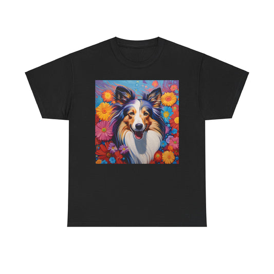 Floral Dog Lovers Shirt With Dog Paw, Dog Paw Gift, Dog Lover T-Shirt, Dog Mom Gifts for Dog Mom Lover, Cat Mom Gift, Dog Tee