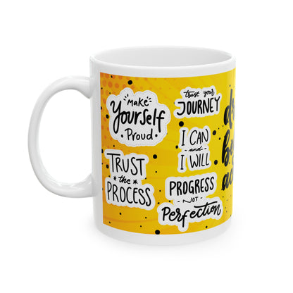 Daily Affirmation Coffee Mug, Positive Affirmations and Inspirational Quotes, Mom Mug Gift, Self Care Mug