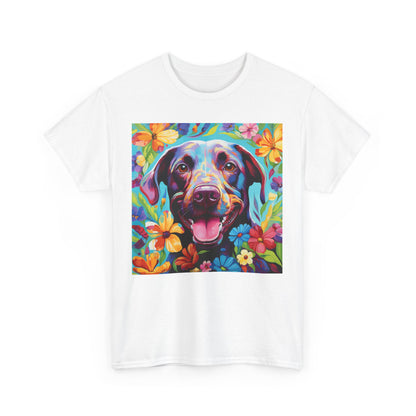 Floral Dog Shirt, Floral Dog Tee, Flower Dog Shirt, Animal Lover Tee, Dog Lover Gift Tee, Cute Dog, Floral Dog Birthday Shirt, Floral Dog