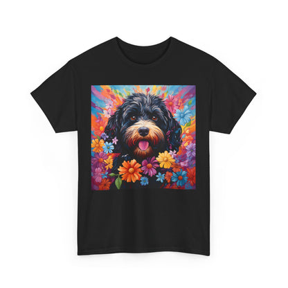 Floral Dog Shirt, Floral Dog Tee, Flower Dog Shirt, Animal Lover Tee, Dog Lover Gift Tee, Cute Dog, Floral Dog Birthday Shirt, Floral Dog