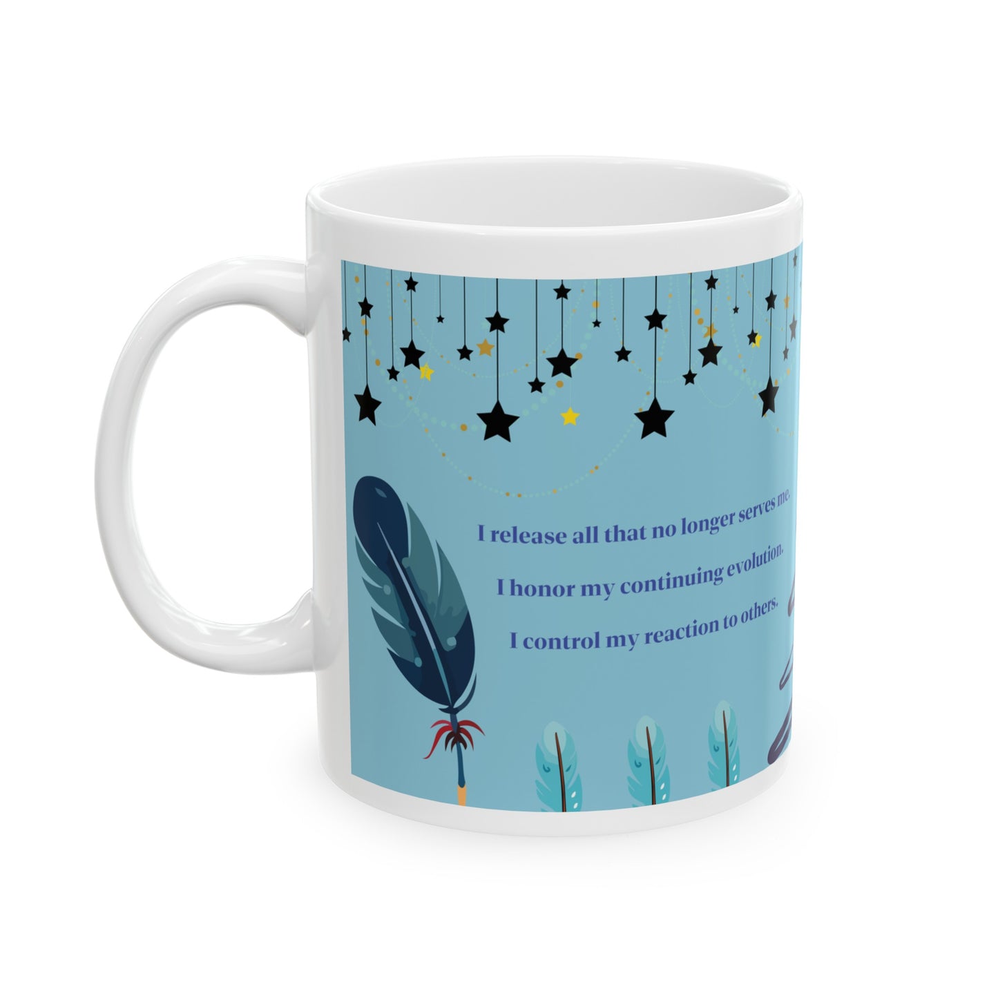 Daily Affirmation Coffee Mug, Positive Affirmations and Inspirational Quotes, Mom Mug Gift, Self Care Mug