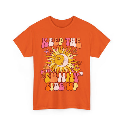 Keep The Sunny Side Up, Inspirational Quote Crewneck, Motivational Gift, Trendy Positivity T-Shirt for Women, Cute Positive Affirmation Tee