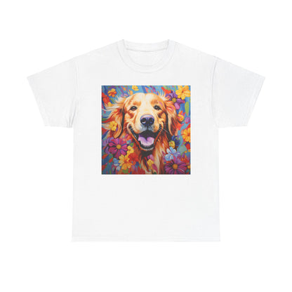 Floral Dog Shirt, Floral Dog Tee, Flower Dog Shirt, Animal Lover Tee, Dog Lover Gift Tee, Cute Dog, Floral Dog Birthday Shirt, Floral Dog