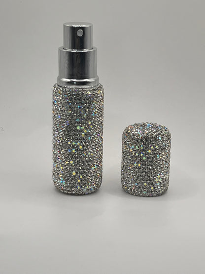 Dazzling Rhinestone-Covered Phone Holder & Traveling Size Perfume Case