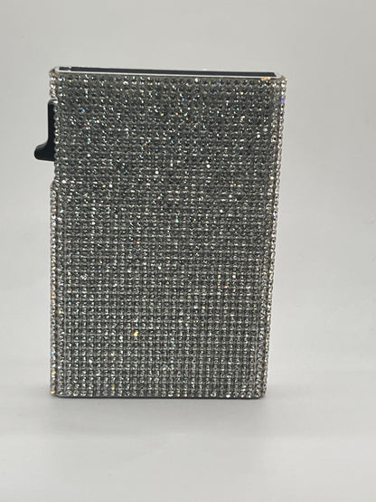 Dazzling Rhinestone-Covered Phone Holder & Traveling Size Perfume Case